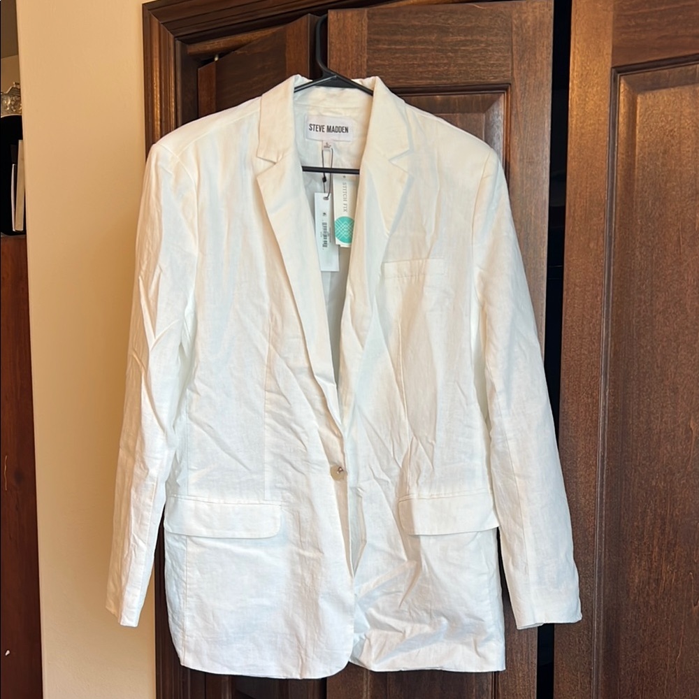 Steve Madden Women's Cream Blazer